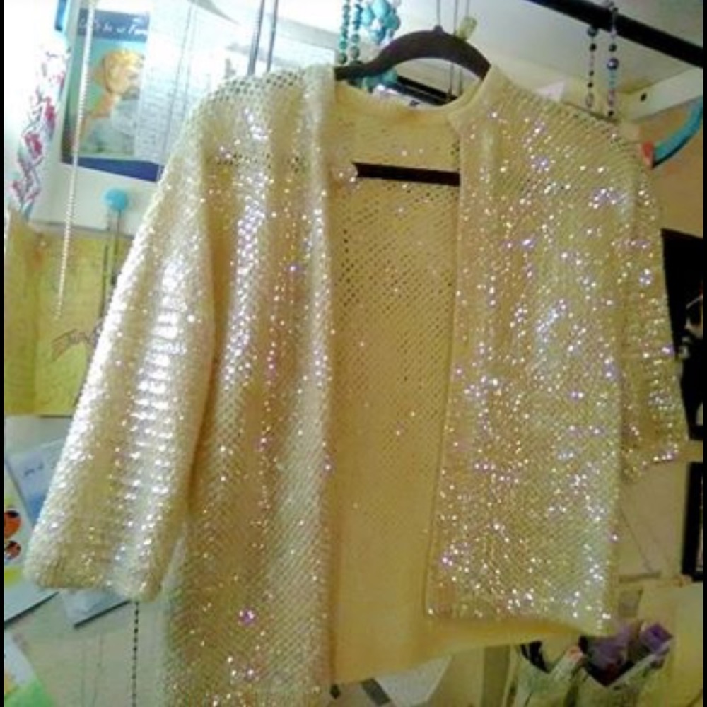 Vintage sequin cardigan